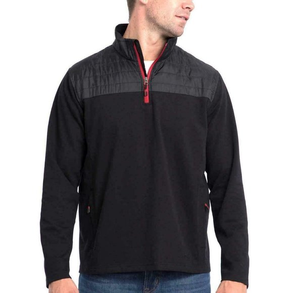 Men's Eddie Bauer Lightweight Mixed Media 1/4 Zip - Picture 5 of 6
